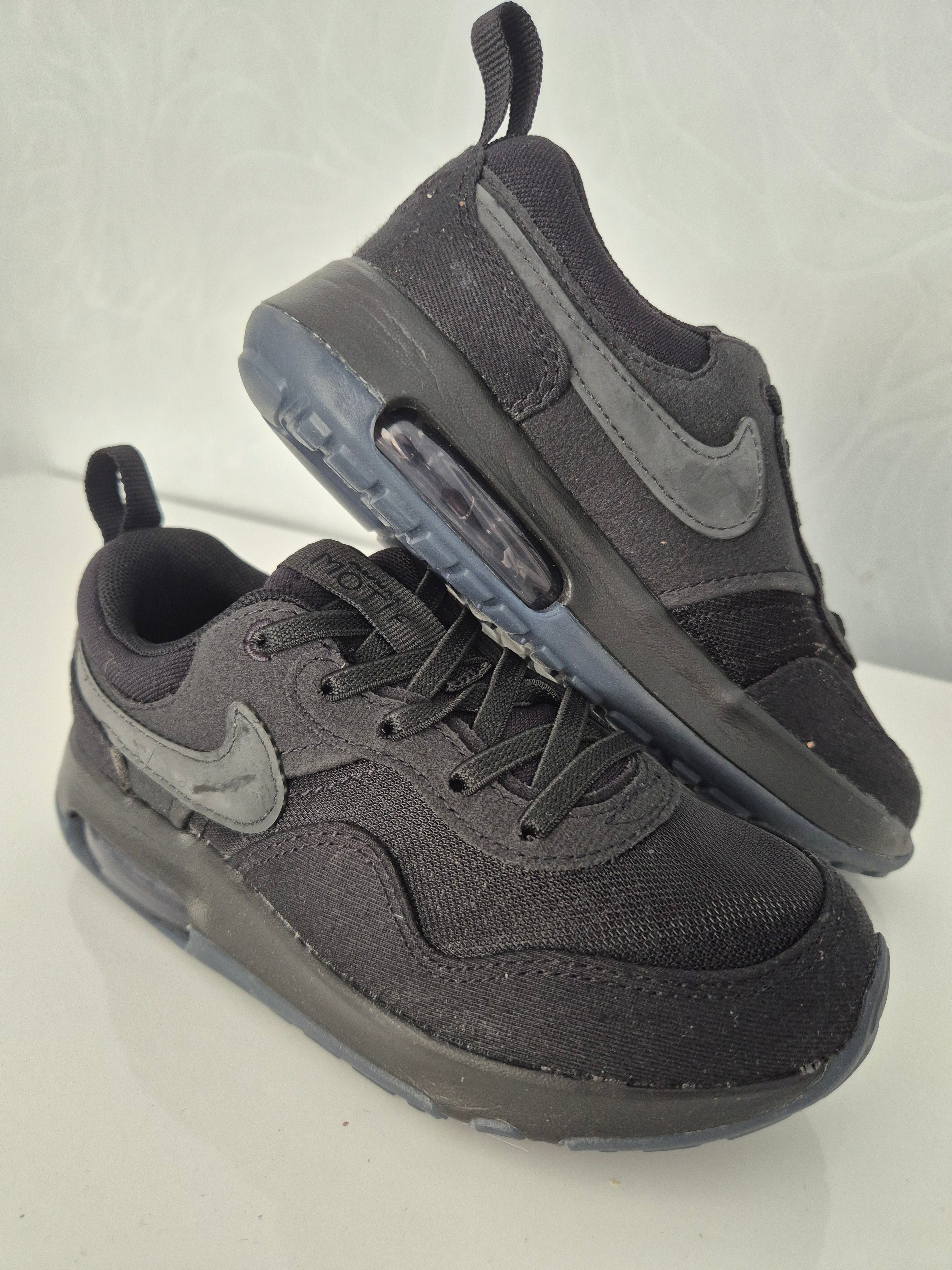 (Neue) Motif Kinder Sneaker Mädchen und Jungen Turnschuhe NIKE Air    Schwarz Gr.30